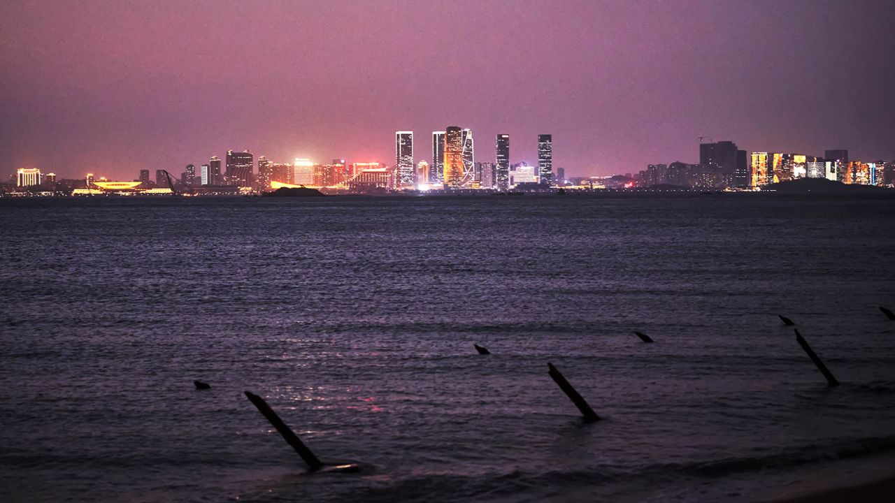 The mainland Chinese city of Xiamen can be viewed from Kinmen's shores.