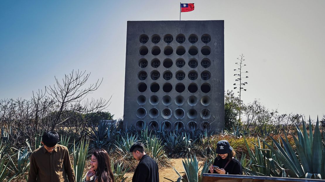 The Beishan Broadcast Wall, once a propaganda tool, is now a popular tourist attraction. 