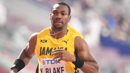 Jamaica's Yohan Blake competes in the Men's 200m heats at the 2019 IAAF World Athletics Championships at the Khalifa International Stadium in Doha on September 29, 2019. (Photo by Jewel SAMAD / AFP)        (Photo credit should read JEWEL SAMAD/AFP via Getty Images)