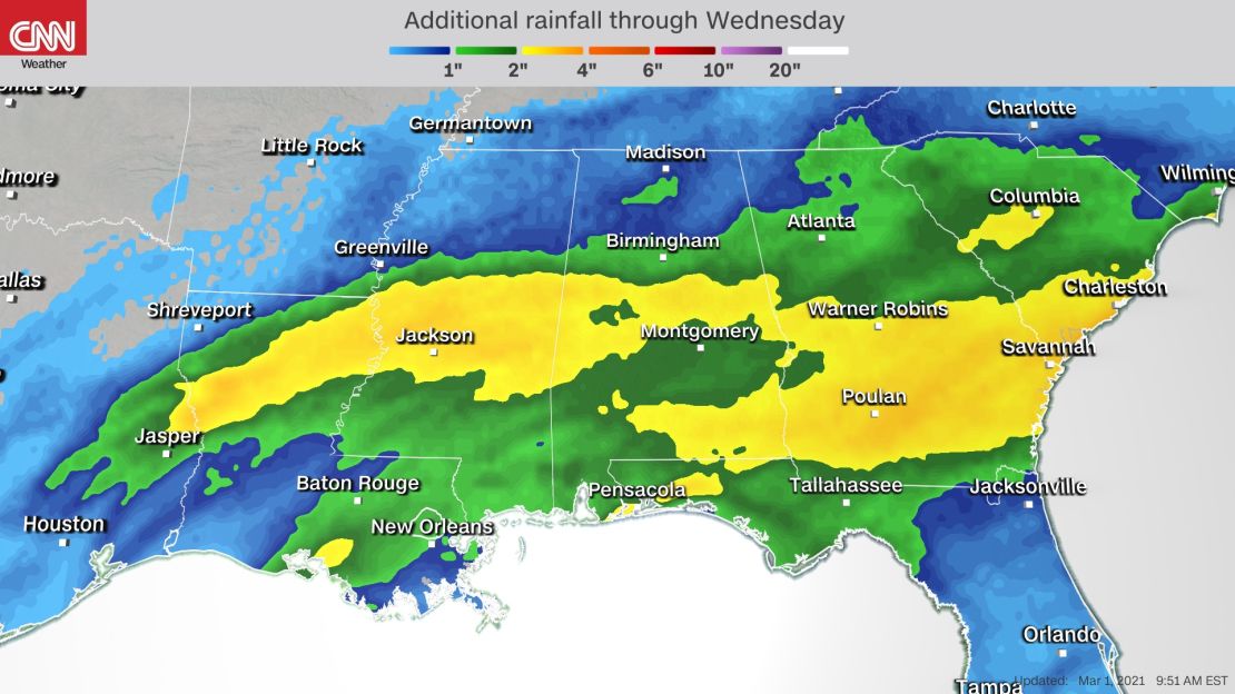 south rain accum forecast 030121