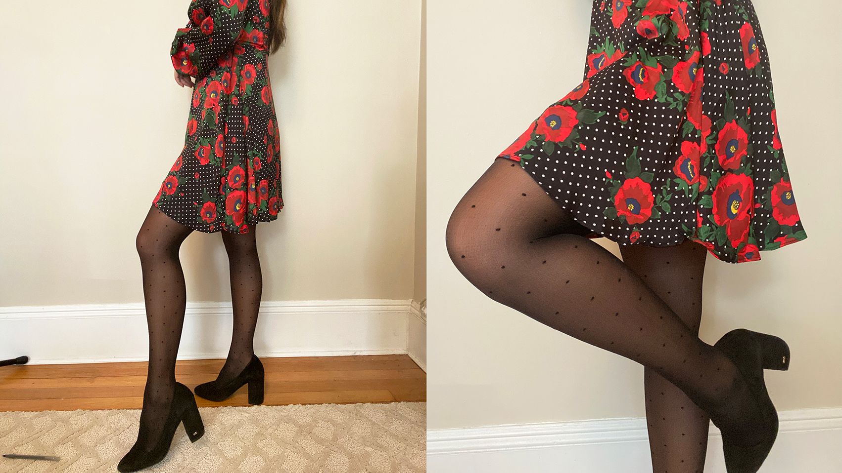Polka Dot Tights Patterned Sheer Pantyhose Stockings -  Canada