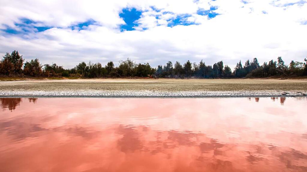 <strong>Natural resources: </strong>Kinmen has been diversifying and promoting its non-military-related tourism offerings. Pictured is Kinmen's Pink Lake.