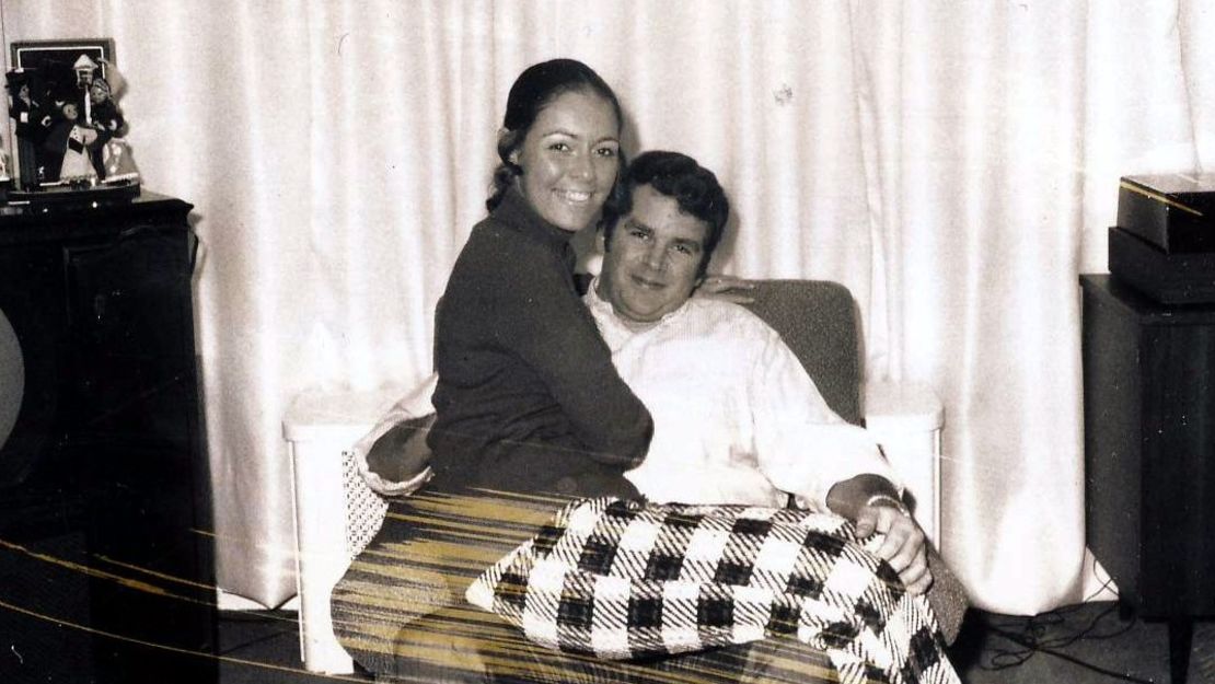 Jocelyne and Tyler in December 1970, a few months after they met.