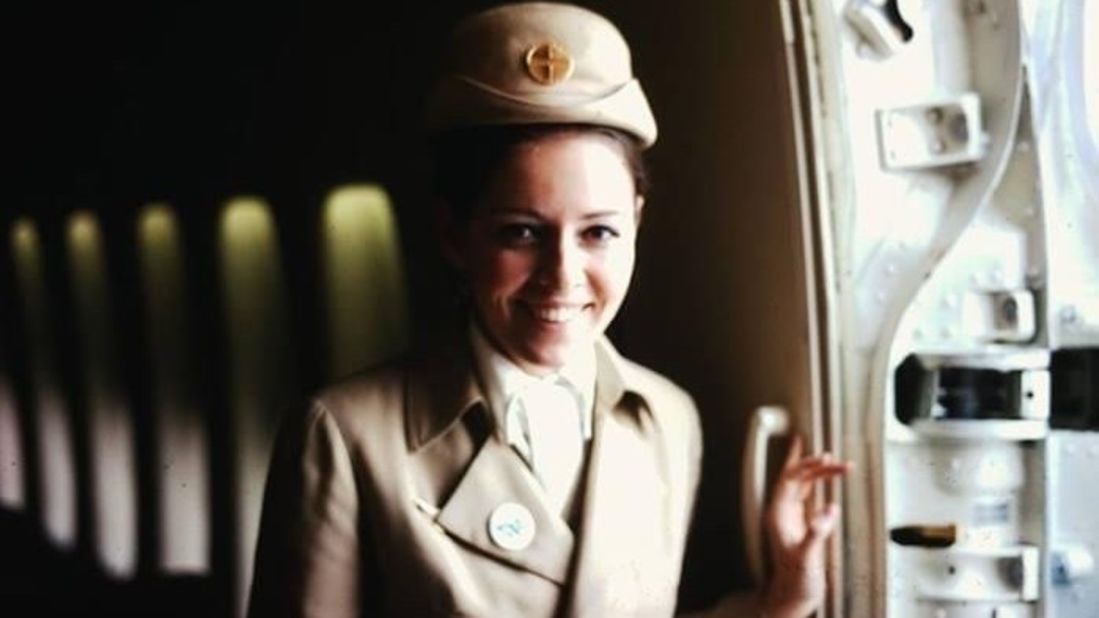 <strong>World class=” traveler:><figcaption><strong>World traveler: </strong>Jocelyne Harding became a flight attendant for Pan American World Airways right after graduation. She flew with Pan Am 1968 to 1972. Courtesy Jocelyne Harding</figcaption></figure>
<p>As she recalls it, her career happened almost by accident. Jocelyne had majored in biology at New York City’s College of Mount St. Vincent, intending to become a doctor.</p>
<p>But right before graduation, a friend knocked on her dorm room and told her the luxury airline was interviewing for flight crew at its famous Manhattan skyscraper.</p>
<p>Her friend insisted they should both try out, for a laugh.</p>
<p>“Why not?” agreed Jocelyne. She found herself recalling the glossy commercials: “Your Pan Am stewardess knows her way around the world like you know your way around the block.”</p>
<p>To become a Pan Am flight attendant, candidates needed a college degree, and to speak a second language. Jocelyne’s mother was French-Canadian, so she ticked both boxes.</p>
<p>She was hired – her friend wasn’t – and within weeks of graduating, followed by rigorous training, Jocelyne was working her first trip aboard a Boeing 727 to Nassau, in the Bahamas.</p>
<p>Jocelyne never became a doctor and never looked back.</p>
<p>“It was the best job,” she tells CNN Travel today. “It wasn’t a job; it was a labor of love.”</p>
<p>In September 1970, love was the last thing on Jocelyne’s mind. She’d ended a relationship with a pilot six months previously, and she was having a blast exploring the world with her girlfriends. Her focus was on her career.</p>
<p>That fall, increased worries about airplane hijackings following the events of September 6, 1970 led to plans for a formalized air security program.</p>
<p>In the interim, fire-arm qualified individuals from organizations like the CIA and FBI were seconded and assigned onto flights.</p>
<p>Traveling back to JFK from Paris in mid-September, Jocelyne recalls she and her crew were told that two security officers would be joining them: one in economy and one in first class.</p>
<figure><img decoding=
