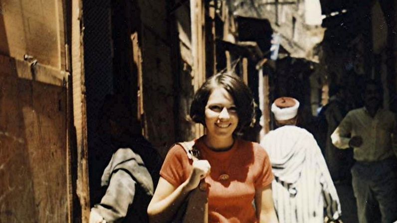 <strong>Morocco layover:</strong> Here's Jocelyne in Fez, Morocco in 1969. "We'd stay at the Rabat Intercontinental, she recalls. "We usually had three or four days there and so we had plenty of time to tour."