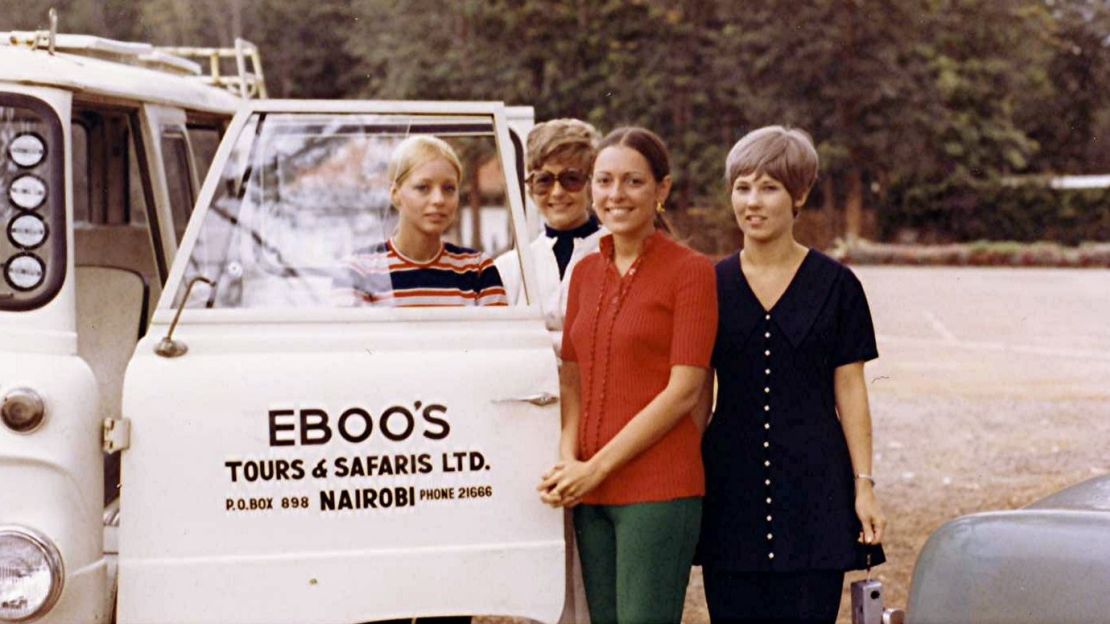 Jocelyne and her Pan Am coworkers enjoyed their layovers in destinations across the world. Here they are on a safari in Nairobi. 