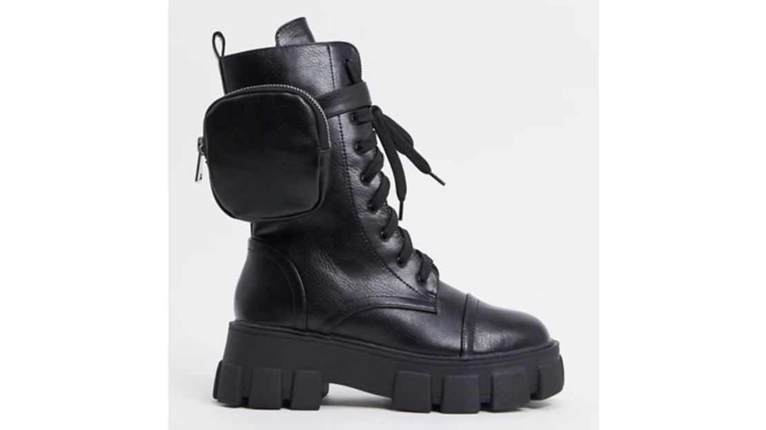 Public Desire Intention Chunky Lace-Up Boots