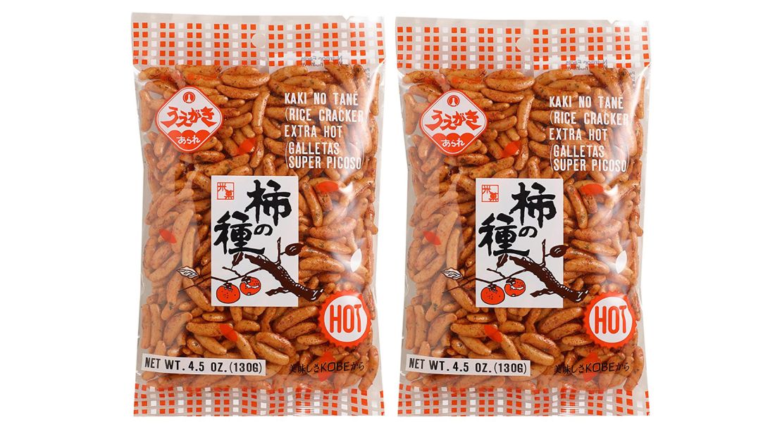 Uegaki Beika Extra-Hot Rice Crackers, 2-Pack 