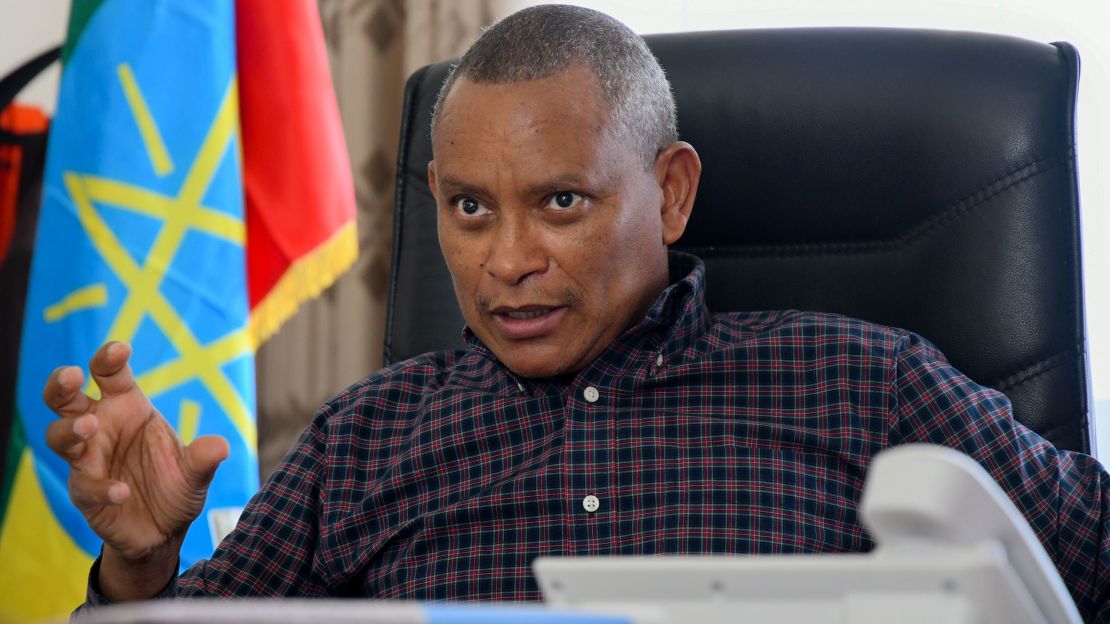 Ousted Tigray leader Debretsion Gebremichael in Mekelle, Ethiopia, on June 8, 2019.