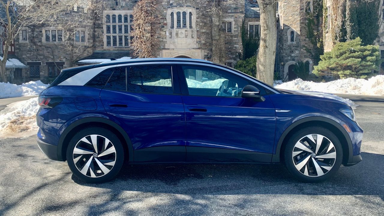The Volkswagen ID.4 is a compact crossover with a fun personality.