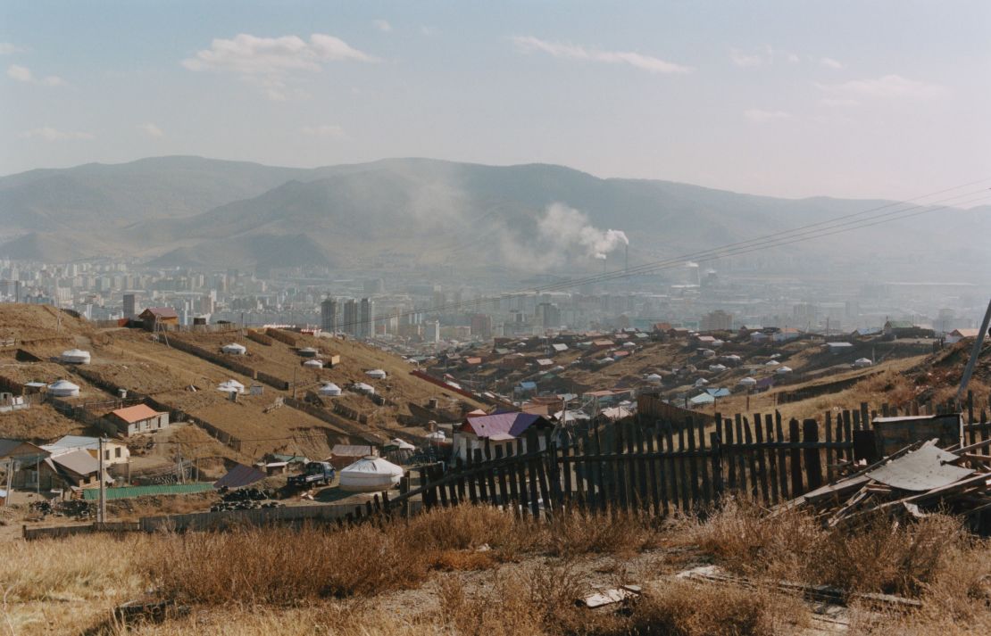 One of Ulaanbaatar's sprawling ger districts.
