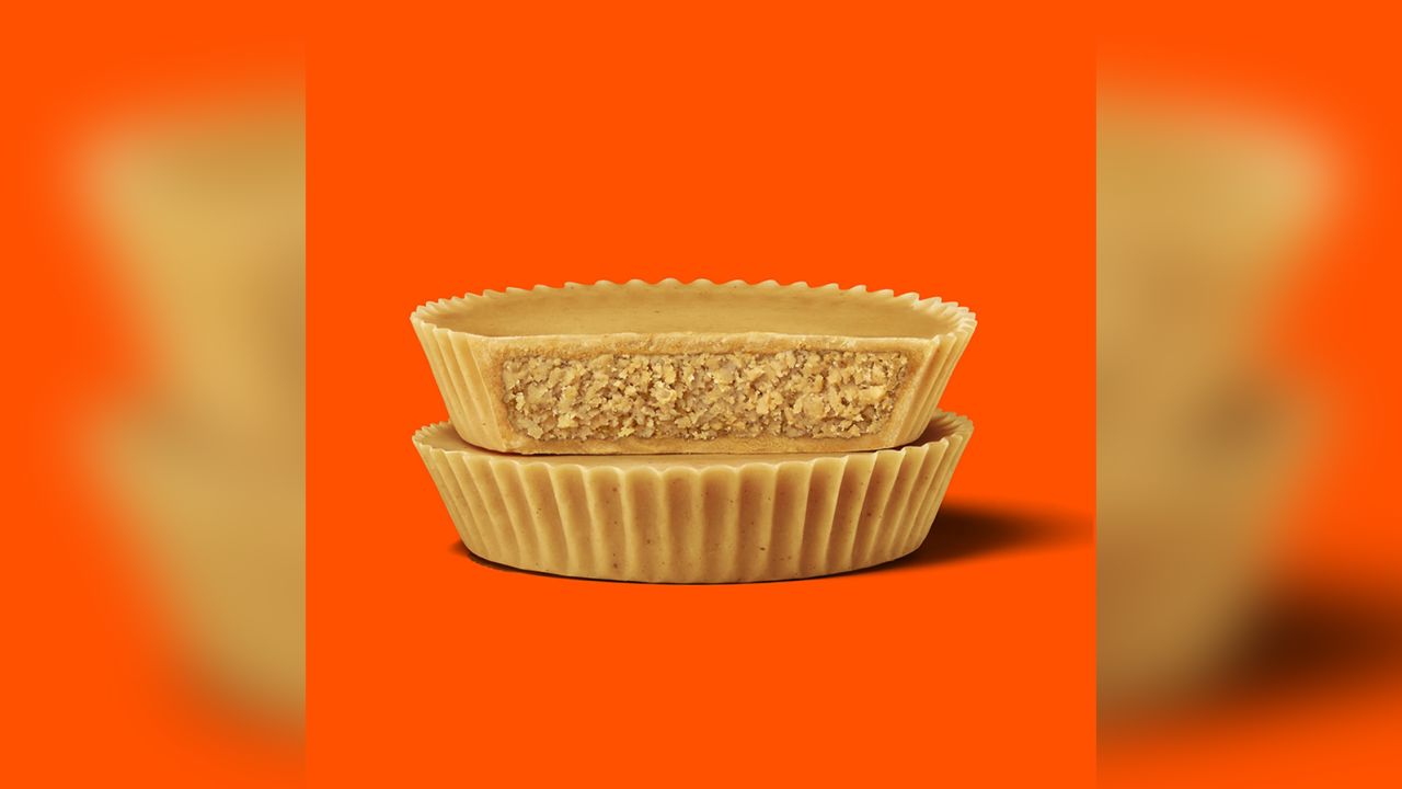 Reese's new chocolate-free, peanut butter cups.