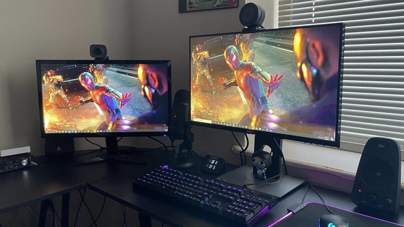 how to split screen on two monitors pc