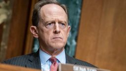 Rep. Senator Pat Toomey (R-PA) questions Treasury Secretary Steven Mnuchin during a hearing on the "Examination of Loans to Businesses Critical to Maintaining National Security" on Capitol Hill on December 10, 2020 in Washington, DC. 