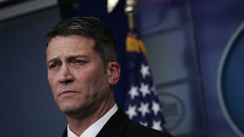 Dr. Ronny Jackson at the daily White House press briefing, January 16, 2018.