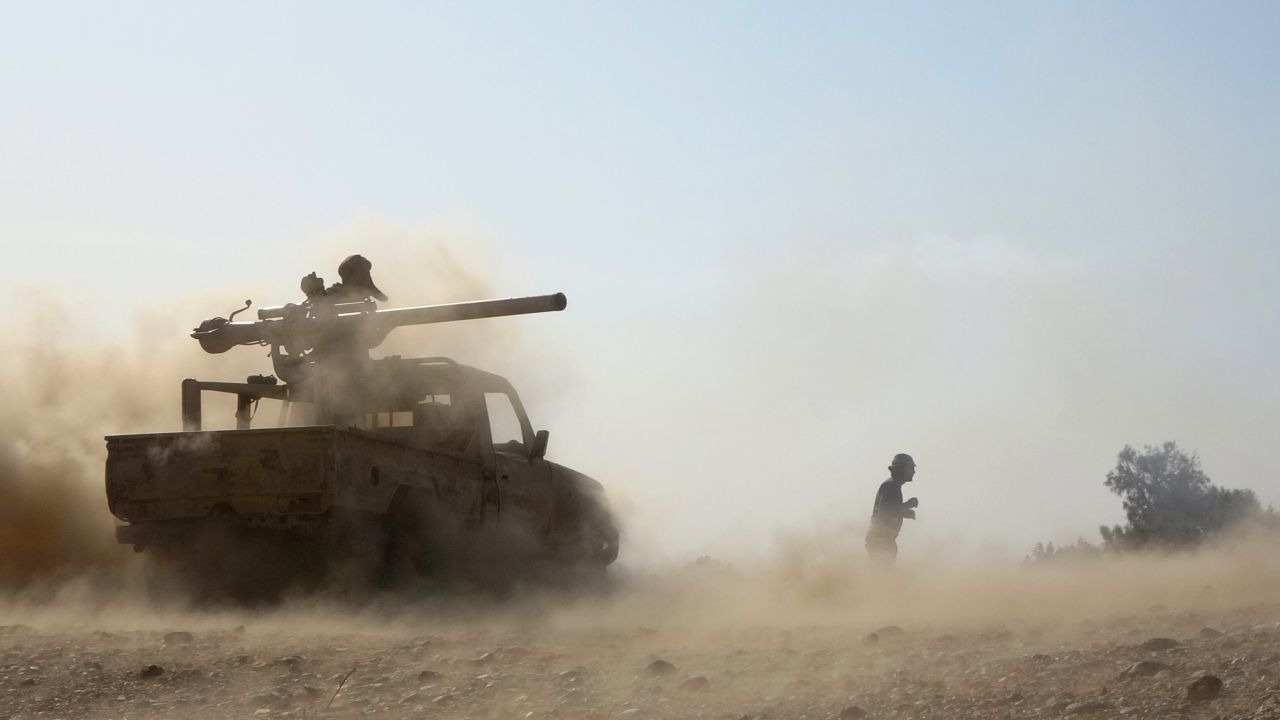 Saudi-backed government troops repel Houthi rebels advancing on oil-rich Marib in February.