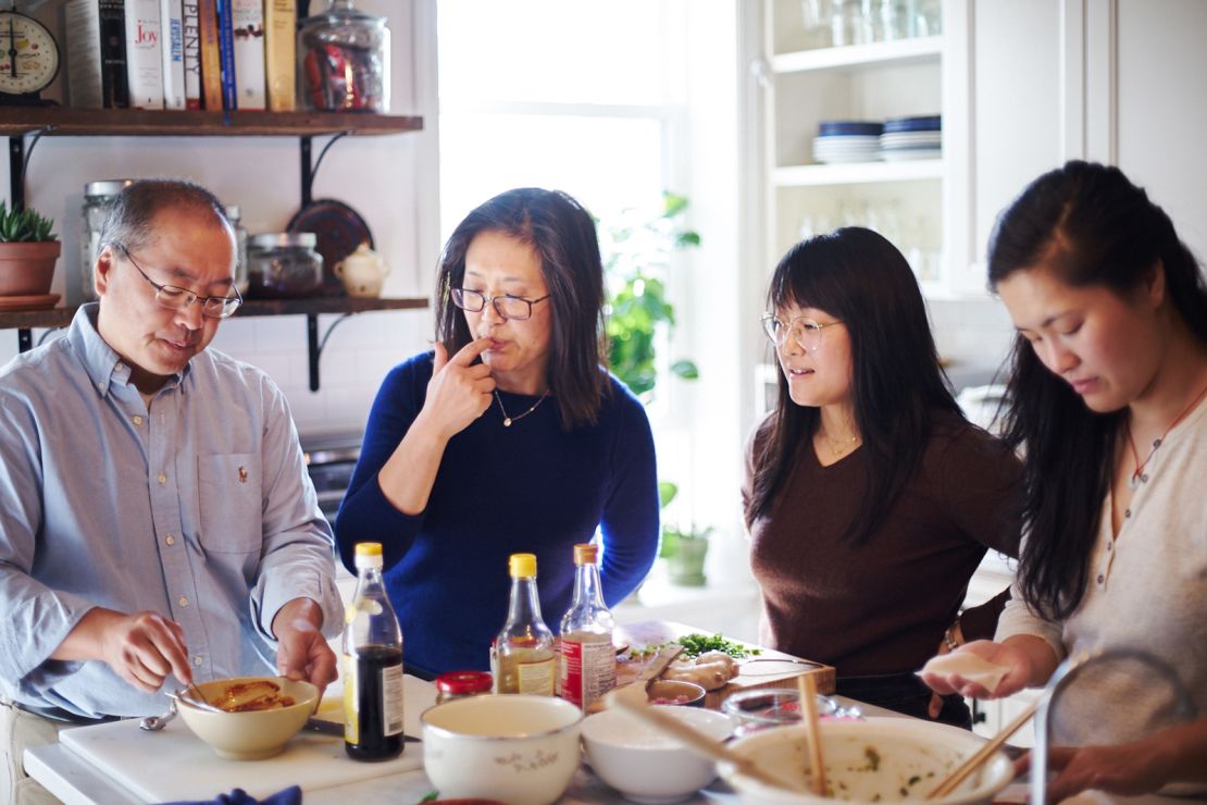 Bill, Judy, Kaitlin and Sarah Leung, pictured from left to right, are the family behind The Woks of Life.