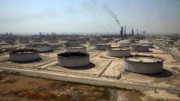 FILE: Crude oil storage tanks at the Juaymah Tank Farm in Saudi Aramco's Ras Tanura oil refinery and oil terminal in Ras Tanura, Saudi Arabia, on Monday, Oct. 1, 2018. All eyes are on this weekends G-20 summit in Argentina, where Russias Vladimir Putin and Saudi Arabias Mohammed bin Salman are likely to discuss how to coordinate oil policy. The nations are in talks over the timing of any reduction in supply, Reuters reported Thursday, a week before producers are due to meet in Vienna to discuss the market and a possible cut in 2019. Photographer: Simon Dawson/Bloomberg via Getty Images