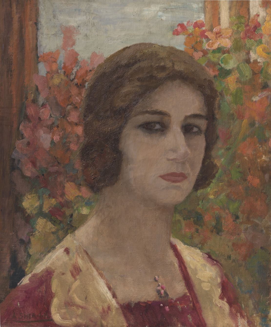 "Portrait of Denyse" depicts Amrita Sher-Gil's friend, the art critic Denyse Proutaux.