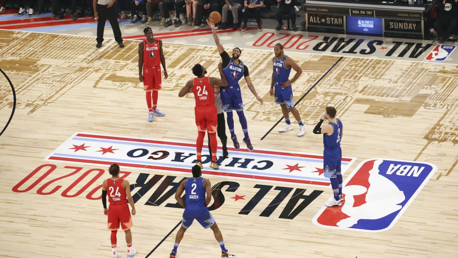 The 2021 NBA All-Star Game, featuring the league's best players, is on. It will air on Sunday, March 7 from the State Farm Arena in Atlanta. Pictured are players from the 2020 NBA All-Star Game.