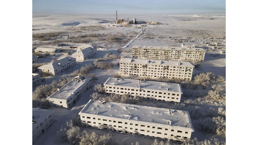 <strong>A ghost town: </strong>Moscow-based photographer Maria Passer traveled to the ghost towns that surround coal-mining community of Vorkuta in Russia, to capture how the Arctic conditions have infiltrated the abandoned buildings.