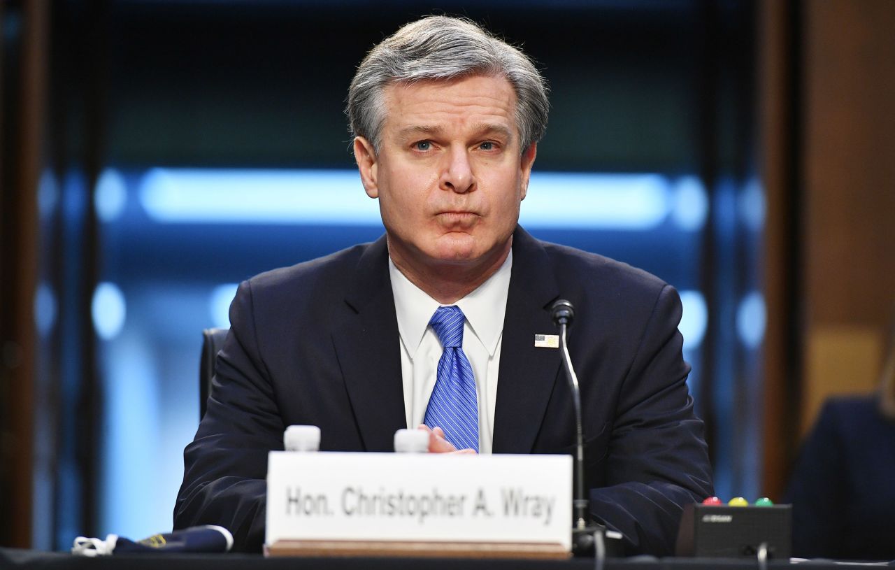 FBI Director Christopher Wray arrives to <a href="https://www.cnn.com/2021/03/02/politics/fbi-director-chris-wray-january-6-riot-hearing/index.html" target="_blank">testify before the Senate Judiciary Committee</a> on Tuesday, March 2. Wray told lawmakers that the FBI has not seen any evidence indicating that the rioters who took part in the January 6 US Capitol attack were "fake Trump protesters," knocking down a baseless claim that has been pushed by US Sen. Ron Johnson in recent weeks.