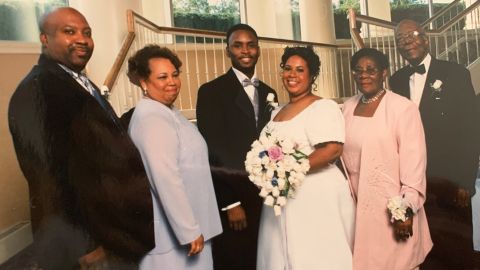 The Respers and Lyle families celebrated Lisa's wedding to Terry France in September 2001.