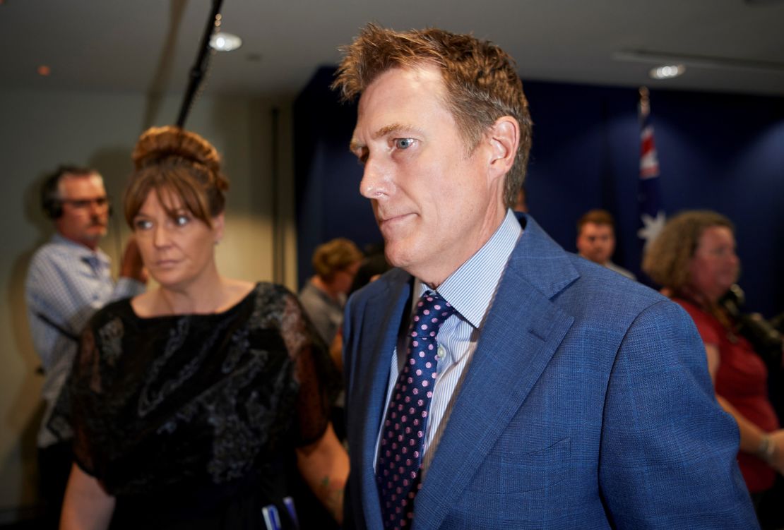 Australia's Attorney General Christian Porter faced the press on March 3.