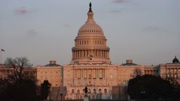 The sun sets on the U.S. Capitol building, Thursday, March 4, 2021, in Washington. (AP Photo/Alex Brandon)