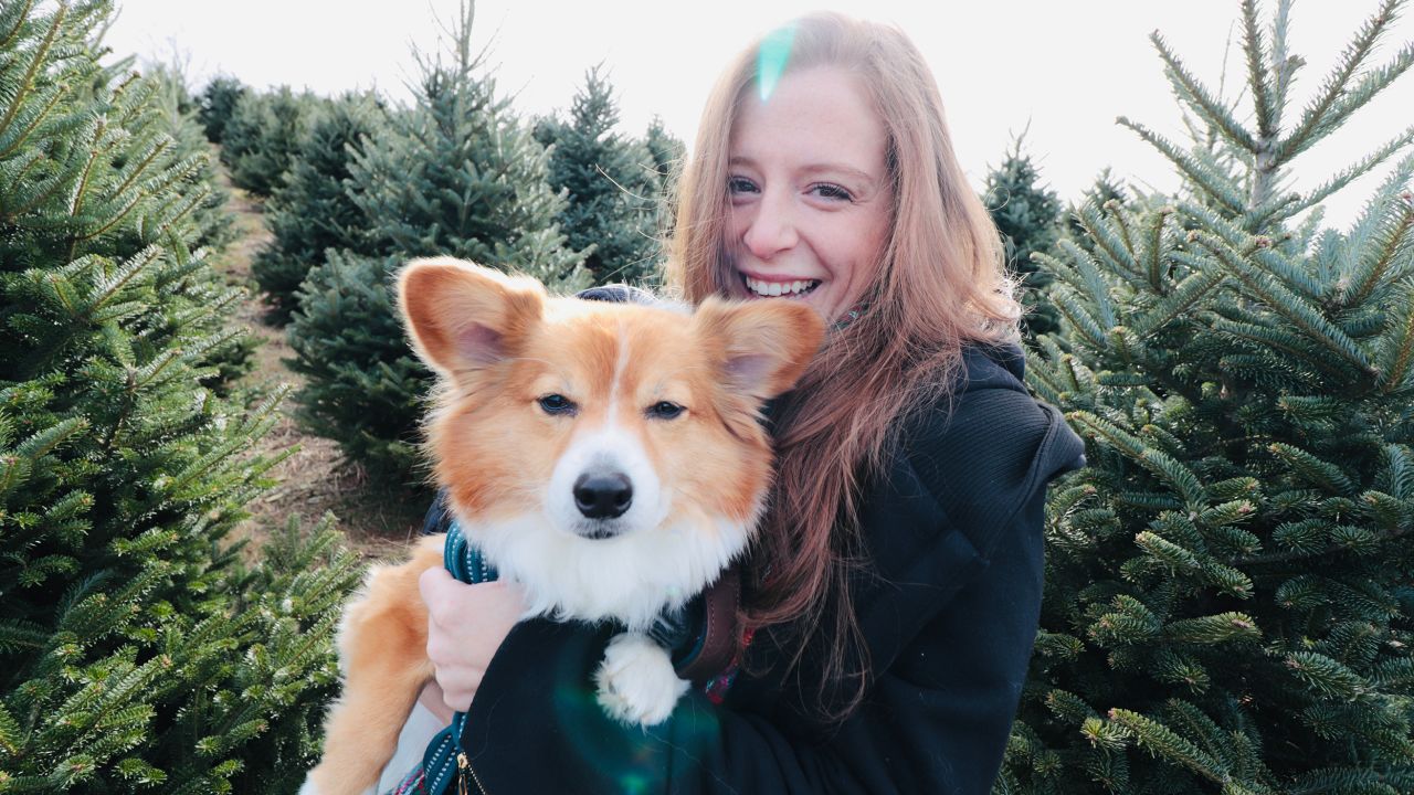 McDevitt with her dog, Simon.