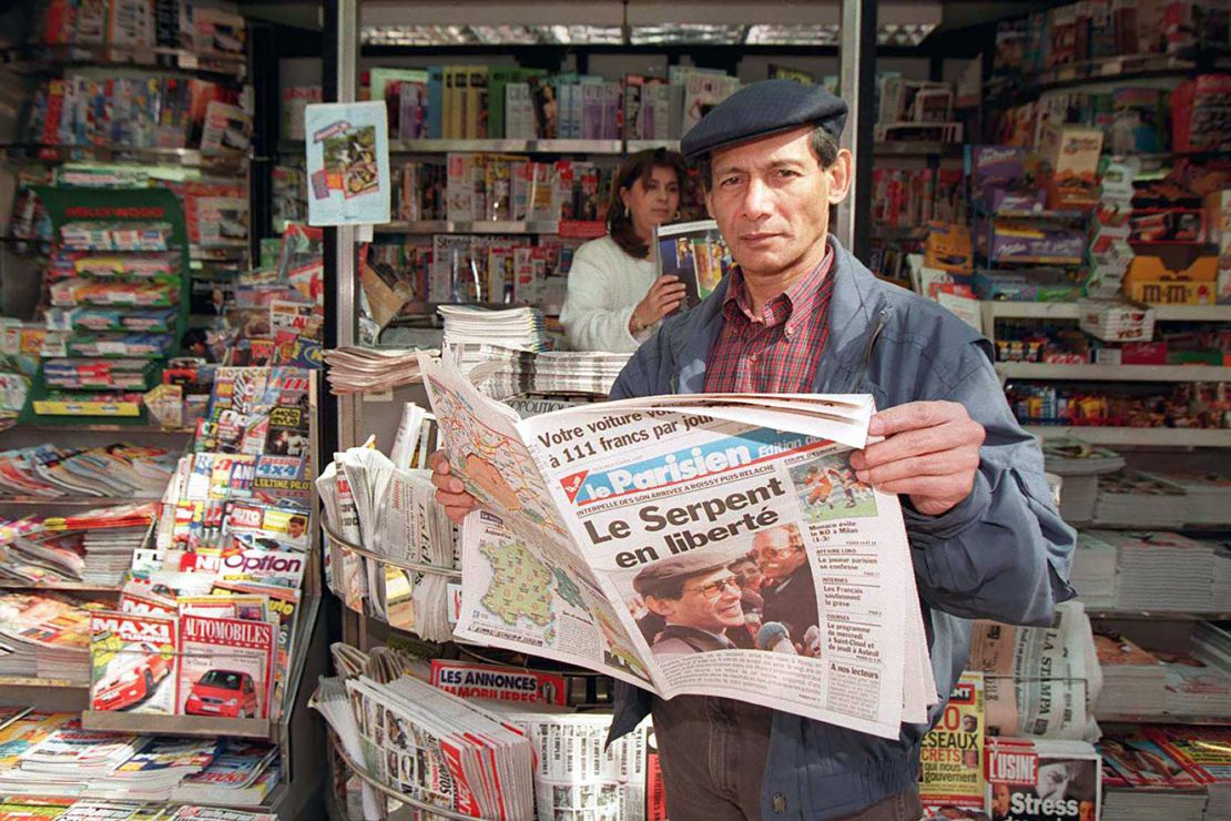 Charles Sobhraj in Paris in 1997, following his release from an Indian prison after 21 years.