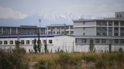 This photo taken on June 4, 2019 shows a facility believed to be a re-education camp where mostly Muslim ethnic minorities are detained, north of Akto in China's northwestern Xinjiang region. - As many as one million ethnic Uighurs and other mostly Muslim minorities are believed to be held in a network of internment camps in Xinjiang, but China has not given any figures and describes the facilities as "vocational education centres" aimed at steering people away from extremism. (Photo by GREG BAKER / AFP) / TO GO WITH AFP STORY CHINA-XINJIANG-MEDIA-RIGHTS-PRESS,FOCUS BY EVA XIAO        (Photo credit should read GREG BAKER/AFP via Getty Images)