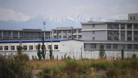 This photo taken on June 4, 2019 shows a facility believed to be a re-education camp where mostly Muslim ethnic minorities are detained, north of Akto in China's northwestern Xinjiang region.