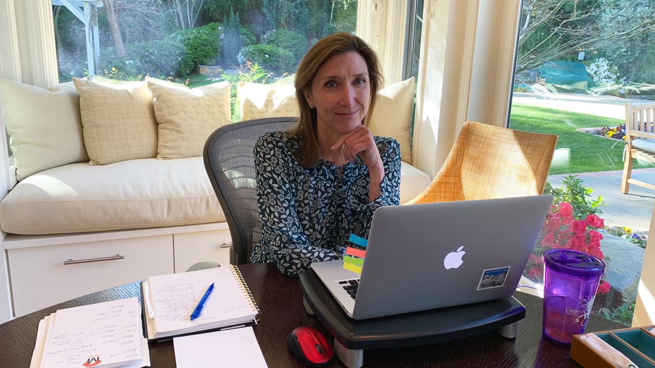 Amy Jo Smith, president and CEO of the Digital Entertainment Group, decided to give up her organization's office space so that she and her team can continue working from home after the pandemic.