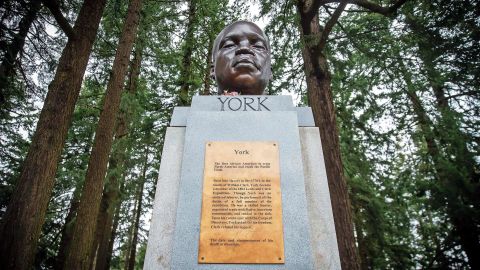 York was the first Black person to cross the country. City leaders say they plan to keep the bust on display.