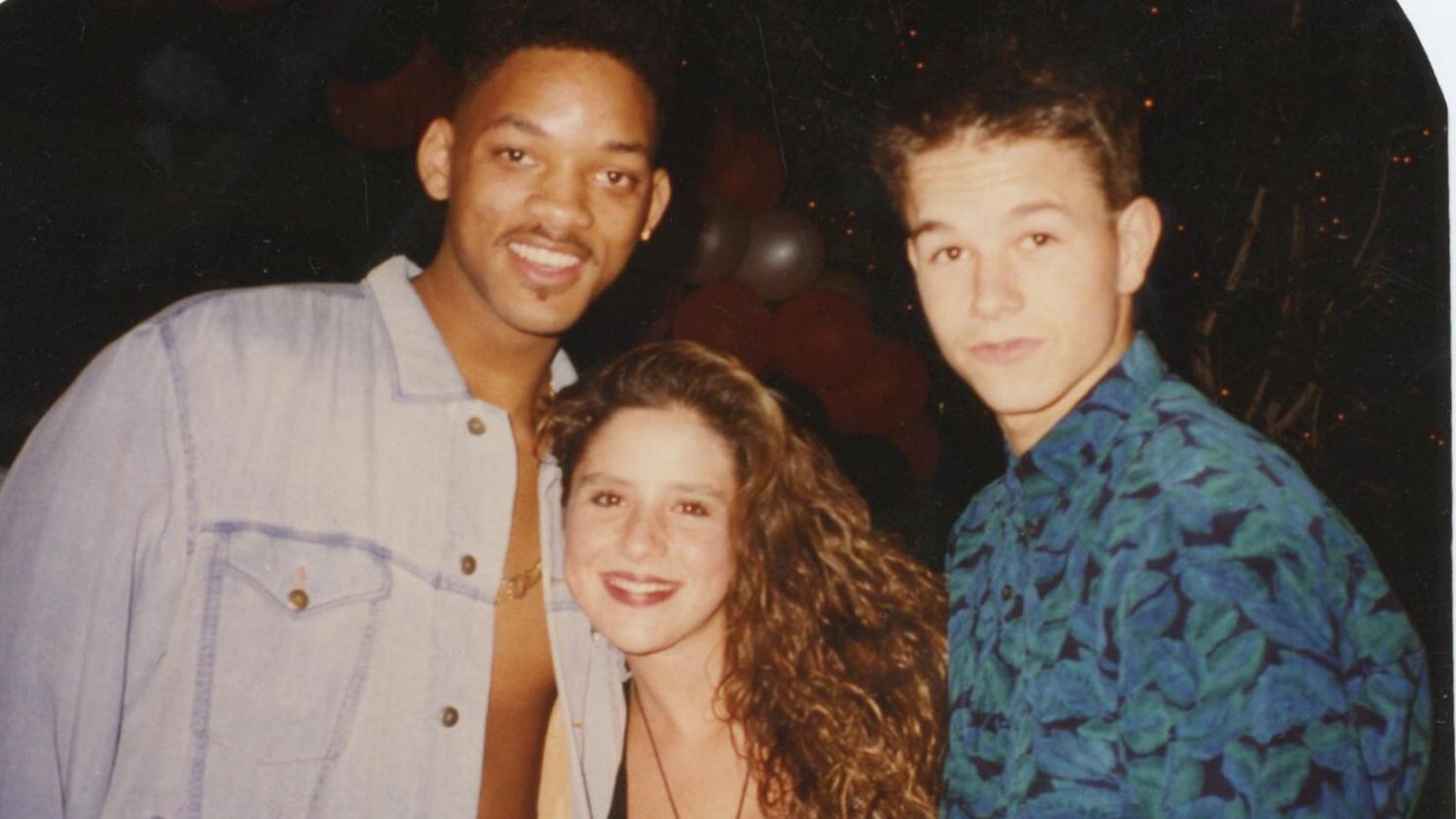 Soleil Moon Frye with Will Smith and Mark Wahlberg, as shown in the documentary 'Kid 90' (Courtesy of Soleil Moon Frye).