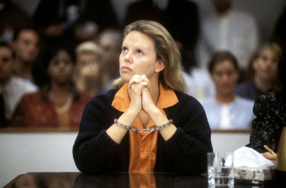 "Monster" (2003) is an American crime drama directed by Patty Jenkins. The film is based on the life of Aileen Wuornos, a sex worker who killed several of her male clients. In 2004, South African actor Charlize Theron (pictured here in a scene from the movie) won an Academy Award for her leading role in the film.