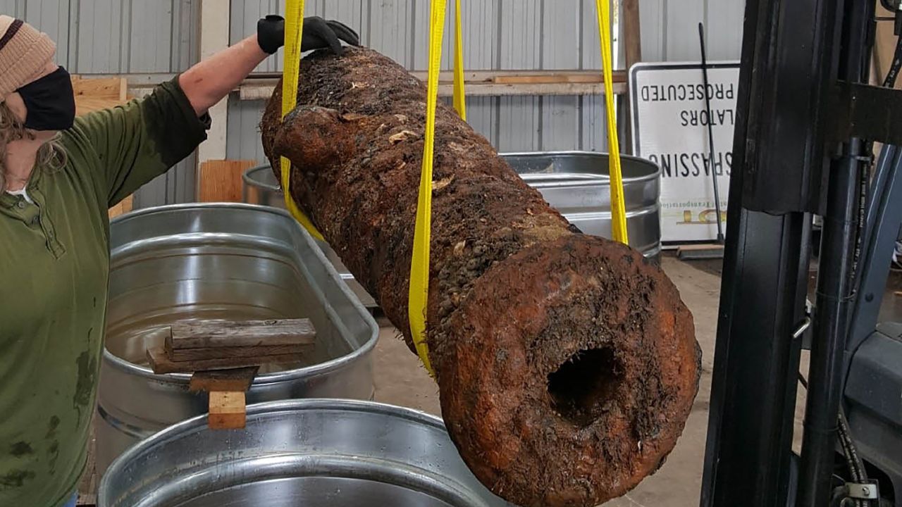 Could this cannon have been used by British sailors? Experts want to find out.