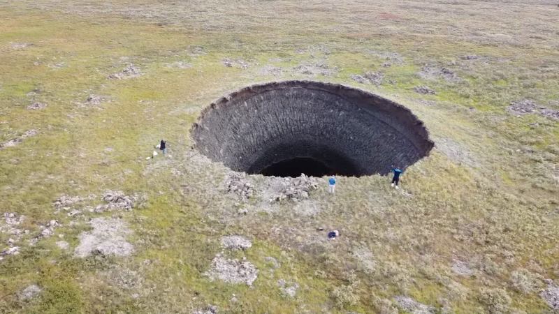 Scientist explains how massive Siberian craters are formed