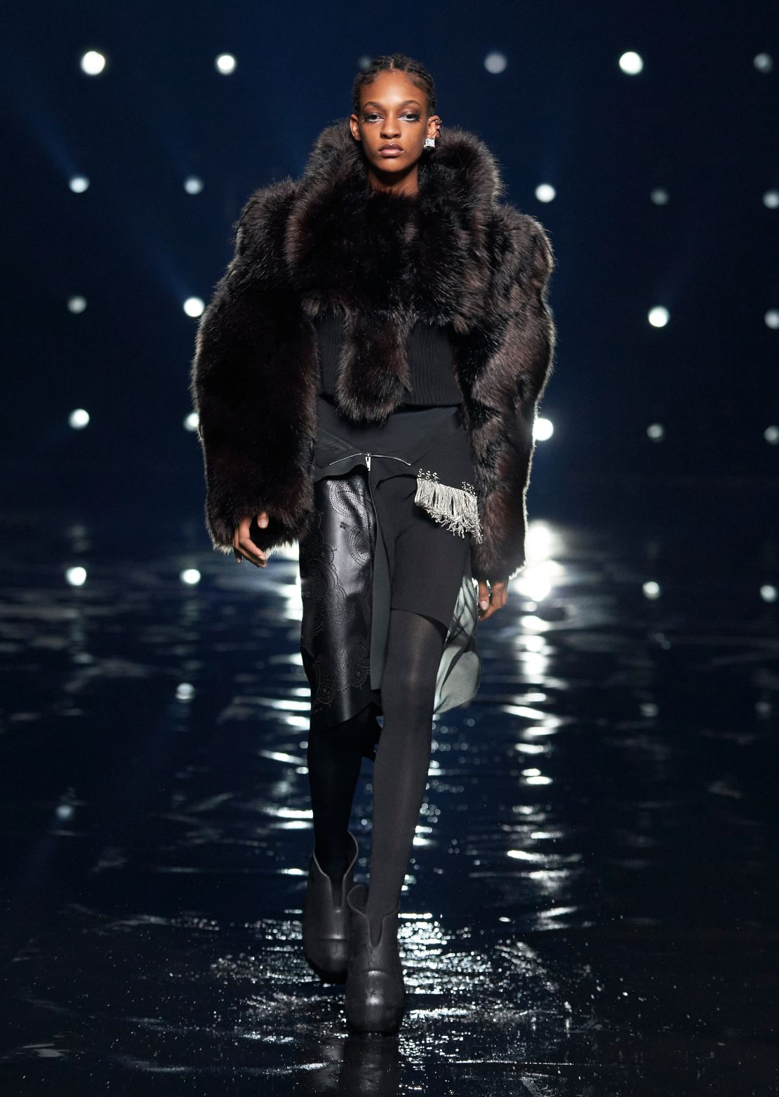 The collection "is a mix of lavishness and austerity," Givenchy said in a press statement.