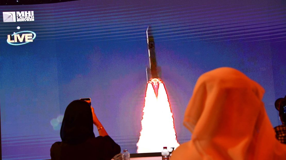 The July 2020 launch of the "Hope" Mars probe.