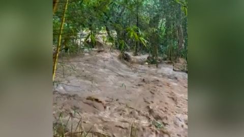 Carmen Gardner recorded videos showing how quick and forceful the water flooded Monday.
