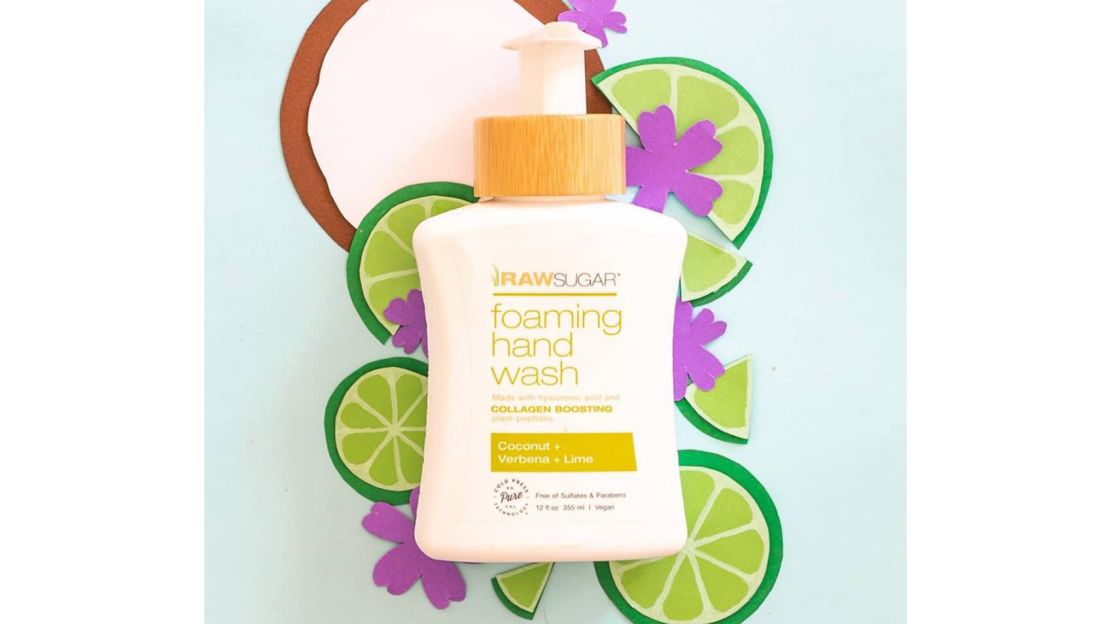 Raw Sugar Foaming Hand Wash Coconut + Verbena + Lime 