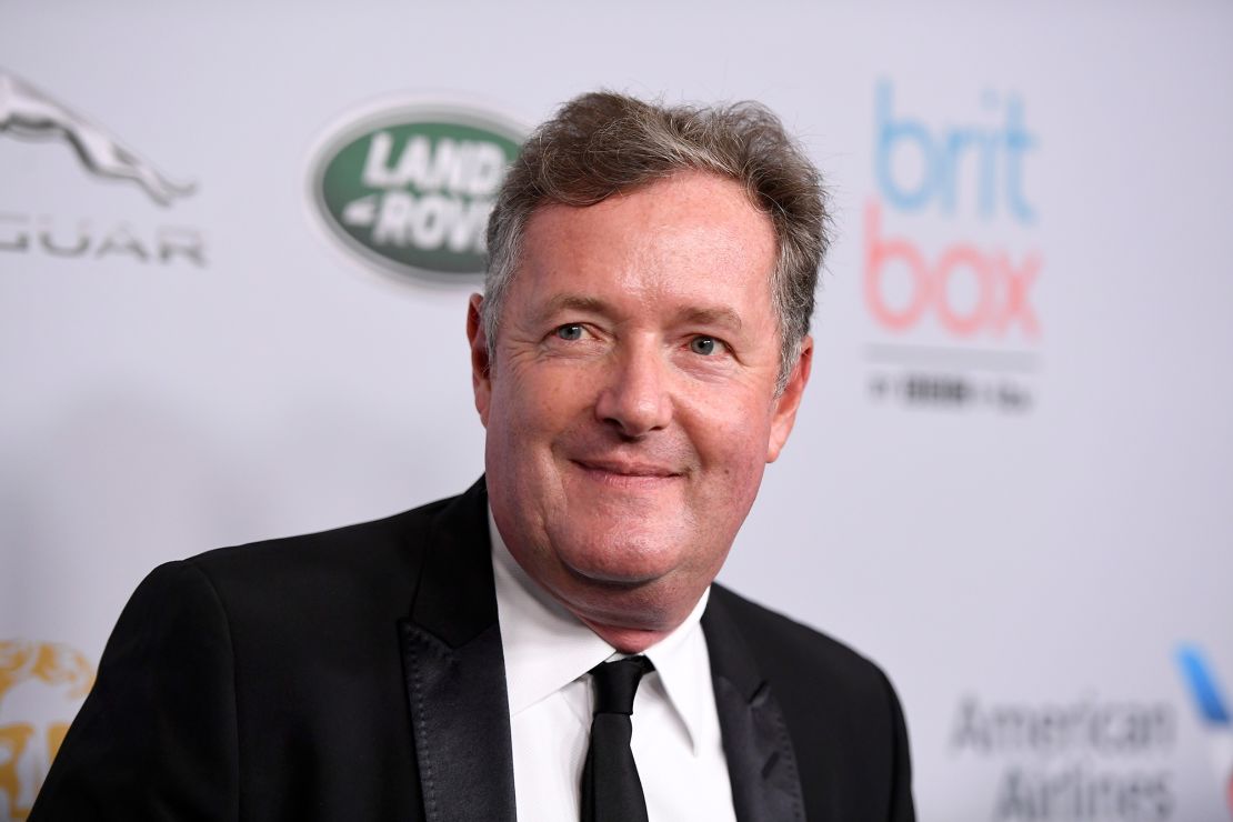 British TV host Piers Morgan, pictured here in October 2019, said he didn't believe Meghan's version of events.