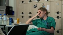 Health care workers around the world are feeling depressed and anxious from the stresses of the pandemic. 