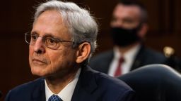 U.S. Attorney General nominee Merrick Garland speaks during his confirmation hearing in the Senate Judiciary Committee on Capitol Hill on February 22, 2021 in Washington, DC. 