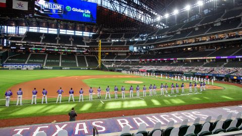 Globe Life Field will be "fully open" to its 40,518 capacity for the Texas Rangers' home opener, the team announced Wednesday.