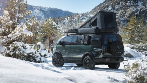 The Canoo truck will designed to work with camper shells that connect to the bed, the company said.