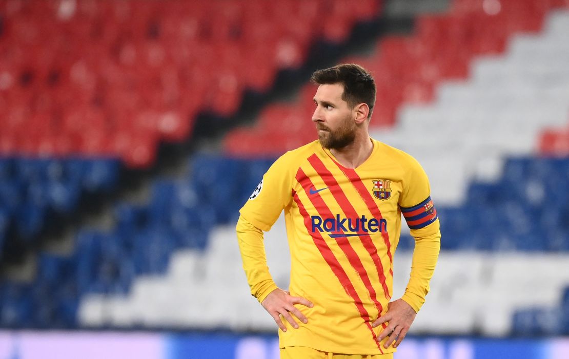 Lionel Messi scored and missed a penalty as Barcelona crashed out. 