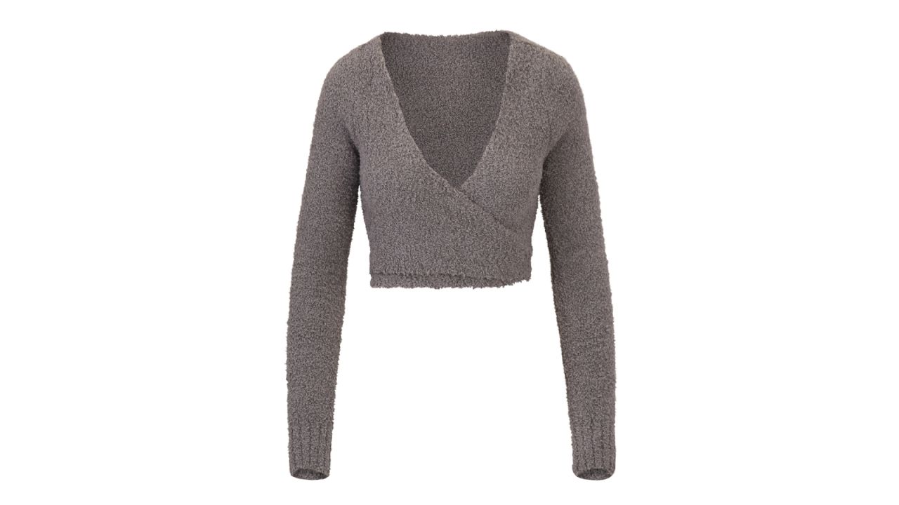 Cozy Knit Wrap Top